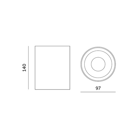 Halogenová bodová zářivka GU10 s povrchovou montáží, bílá zlatá KIVI Kobi