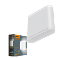 Zahradní nástěnná lampa Venkovní fasádní lampa LED 6W 660lm 2700lm Teplá bílá EVAN Videx