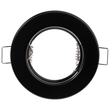 Halogenová Podhledové svítidlo GU10, MR16 Stálá Kulatá Černá Plech LUMILED
