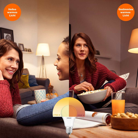 E14 P45 LED žárovka 4.5W = 40W 470lm 2700K Teplá bílá 300° OSRAM Superstar Filament Stmívatelné