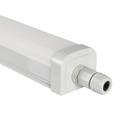 LED hermetické svítidlo 46W 6000lm 4000K Neutrální 130° IP65 IK08 Povrchová montáž Šedá TP Kanlux