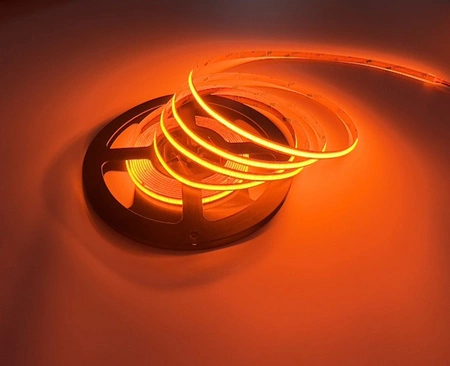 LED pásek COB pásek 12V 45W 2400LED NEON Oranžový 8mm 5m