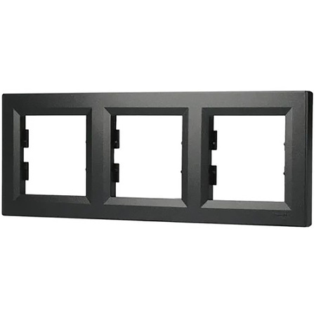 3násobný horizontální rám pro Triple Asphora Socket. Antracit