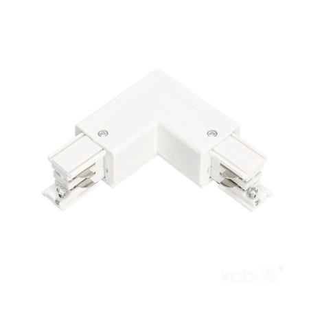 Přípojnicový spínač 3-okruhový L Pravý venkovní bílý Kobi