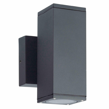 Nástěnné venkovní fasádní svítidlo 12W GU10 černé IP54 Morris Sanico Goldlux