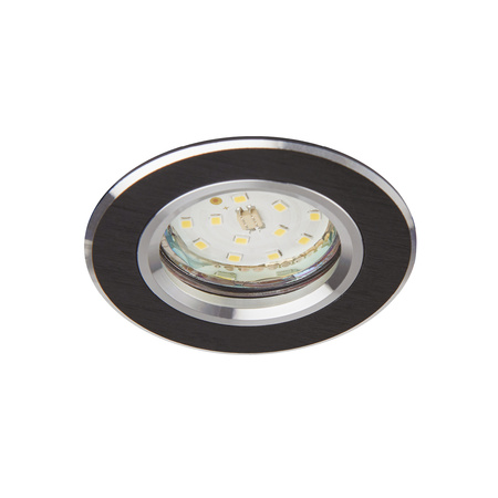 Zapuštěné halogenové bodové svítidlo GU10 černé kulaté Kobi