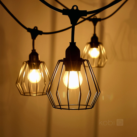 Stínidlo pro Girland Set CRETE LS D1 Black Metal 5 Pieces Kobi