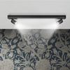 Stropní svítidlo 2x GU10 + LED 4000K černá PARIS Sanico Goldlux