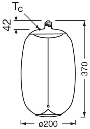 Dekorativní LED žárovka E27 4W = 12W 120lm 1800K Warm 320° Smoke Filament Vintage 1906 Osram
