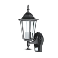 Nástěnné svítidlo zahradní lampy E27 se snímačem pohybu matně černá VT-751 V-TAC