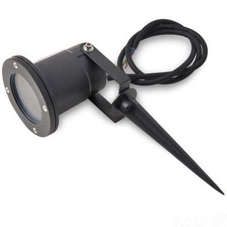 LED zahradní lampa GU10 IP65 TIGHT Black - 1m kabel