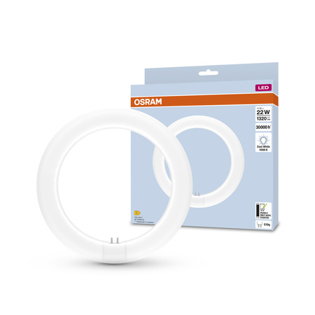 LED T9 Circular G10q 11W = 22W 1320lm 4000K Neutrální 110° LED TUBE EM Osram