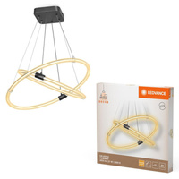 LED 21W 2400lm 3000K teplá stmívatelná šedá dekorace Ledvance stropní závěsná lampa