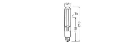 LED žárovka E27 23W = 70W 2500lm 1800K teplá bílá 360° Filament Ledvance