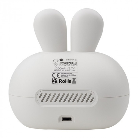 Dětský elektronický budík šedý USB dobíjecí 1200mAh MARY'S KINGDOM