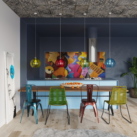 LED závěsné stropní svítidlo BALL E27 Overhang Round Graphite SOLLUX