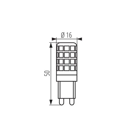 LED žárovka G9 3,5W = 34W 385lm 4000K Neutral ZUBI Kanlux