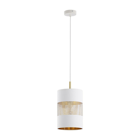 BOGART WHITE Závěsné stropní svítidlo bílo-zlaté moderní E27 3208 TK Lighting