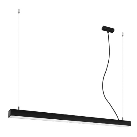 LED závěsné stropní svítidlo PINNE 31W 3000K Linear 117cm Black SOLLUX