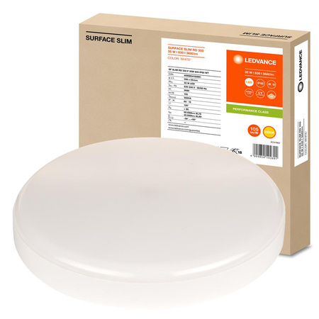 Plafond LED stropní svítidlo 35W 3680lm 3000K teplá povrchová bílá 35cm povrch Ledvance
