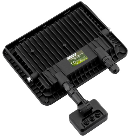 LED Reflektor snímač pohybu 50W, 5500lm 4000K IP65 Černá ZUME ALS LUMILED