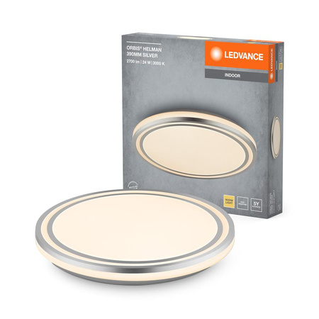 Nástěnné stropní svítidlo Nástěnný reflektor pro povrchovou montáž 24W 1500lm CCT Silver Orbis Ledvance