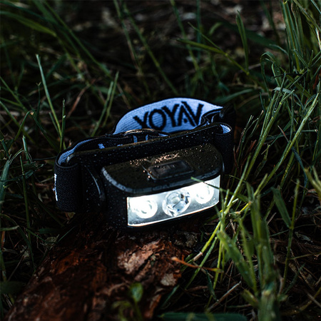 Dobíjecí čelová svítilna 100lm 100LM LED + 2XLED 5 režimů VAYOX