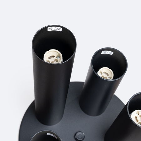 Stropní plafon Tuba Spot 5x GU10 Black Lagos Ocean Green SL.1467 Sollux