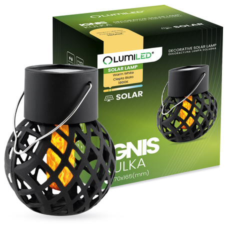 LED solární lucerna Ball 7cm IGNIS zahradní lucerna IP44 1800K LUMILED