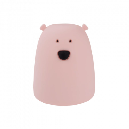 Dětské noční světlo LED 3000K Warm + Multicolour RGB na baterie Pink MARY'S SMALL TEDdy Bear