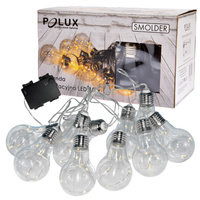 Bateriová LED zahradní girlanda 2.1M. napájená 2 x AA bateriemi SMOLDER GOLDLUX (Polux)