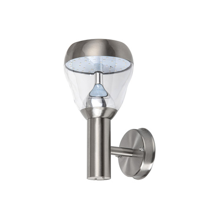 Zahradní lampa LED nástěnná lampa AMALFI 8W 4000K IP44 Chrome RABALUX