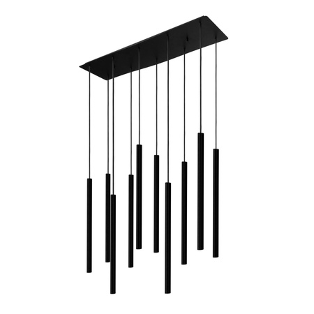 Stropní svítidlo LASER 8923 Nowodvorski černé 10xG9 závěsné ocelové minimalistické