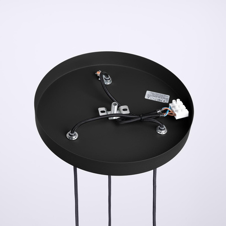 Stropní závěsné svítidlo Závěsné 3x G9 kulaté černé moderní matné Halo Sollux