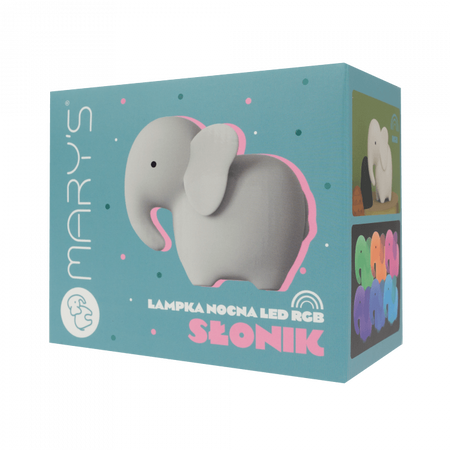 Dětské LED noční světlo 1W 3000K teplá bílá + RGB dobíjecí 500mAh bílé MARY'S DOG