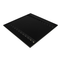 LED panelové stropní světlo 27,5W 4000lm 4000K neutrální stmívatelné Flush Mount černé 60x60cm Louver Ledvance