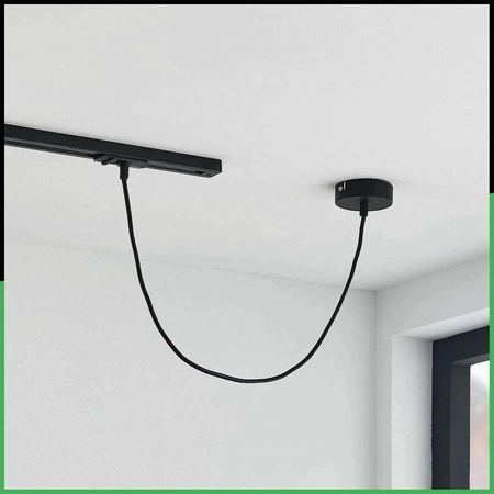 NAPÁJECÍ ADAPTÉR PRO PŘÍPOJNICE MONTÁŽNÍ ZÁKLADNA 1F ČERNÁ LUMILED