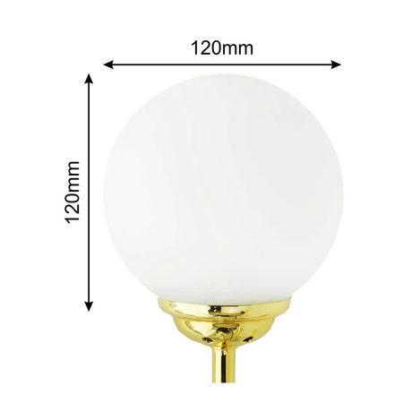 Stropní závěsné svítidlo 6xE27 GOLD PALLE Skleněná lustrová stínidla