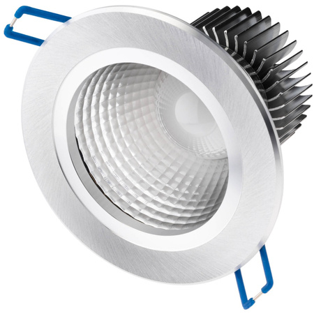 Stropní svítidlo 7W zapuštěné LED DOWNLIGHT DEEP kulaté 4000K 560lm stříbrná