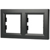 2-násobný horizontální rám pro zásuvku Double Asphora. antracit