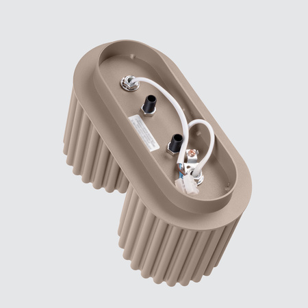 Povrchová montáž 2x GU10 hliník Taupe Aura Deep Space SL.1815 Sollux