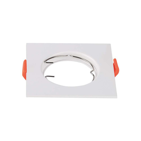 Stropní svítidlo zapuštěné GU10 čtvercové bílé 2 kusy VT-930 V-TAC