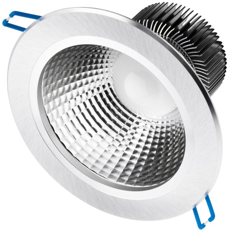 Stropní svítidlo 12W zapuštěné LED DOWNLIGHT DEEP kulaté 4000K 960lm stříbrná