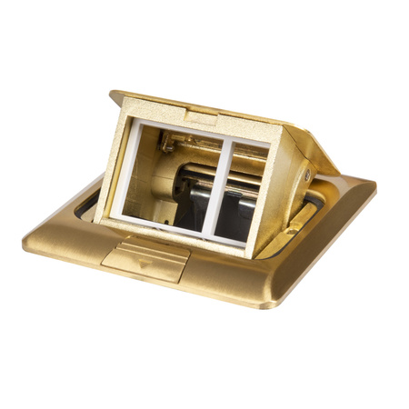 Podlahová krabice pro elektrickou zásuvku Square Gold Office+ Kanlux