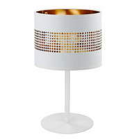 TAGO WHITE bílo-zlatá moderní stolní lampa E27 5056 TK Lighting