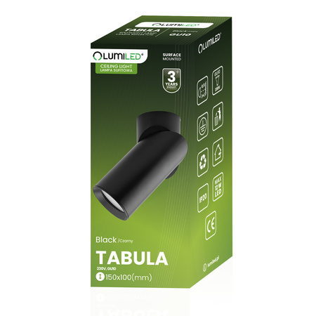 1x GU10 Stropní LED svítidlo, SPOT TUBA Reflektor Halogenová Úprava TABULA LUMILED