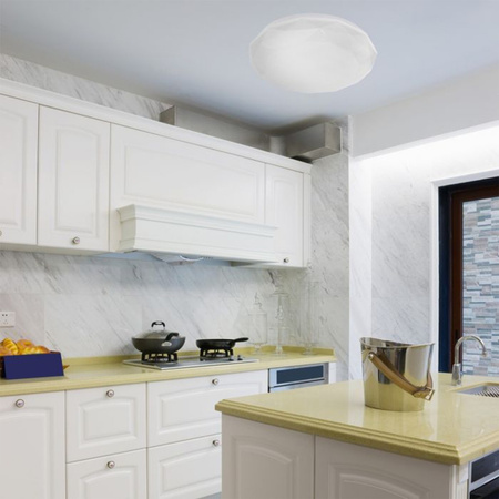 Přisazené LED stropní svítidlo MIAMI 24W 4000K IP44 bílé kulaté DIAMANTOVÉ