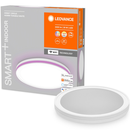 LED stropní svítidlo ORBIS CIRCLE 28W 2400lm RGB CCT 46cm SMART+ WIFI LEDVANCE