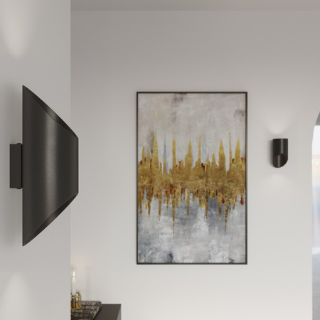 LED nástěnné svítidlo PENNE G9 nástěnné svítidlo horní spodní 20cm černé SOLLUX