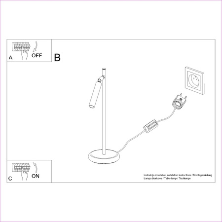 Stolní noční lampa School G9 Gold Pastelo Ocean Green SL.1470 Sollux